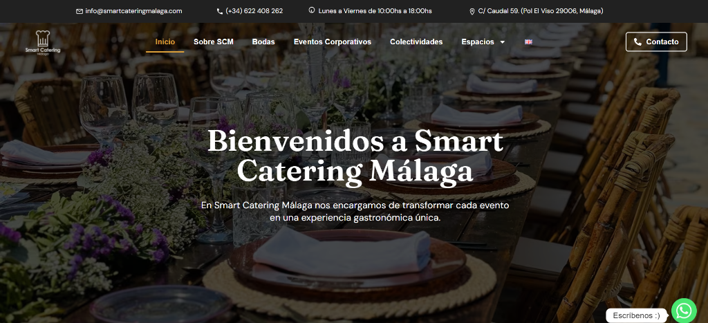 Web Smart Catering Málaga